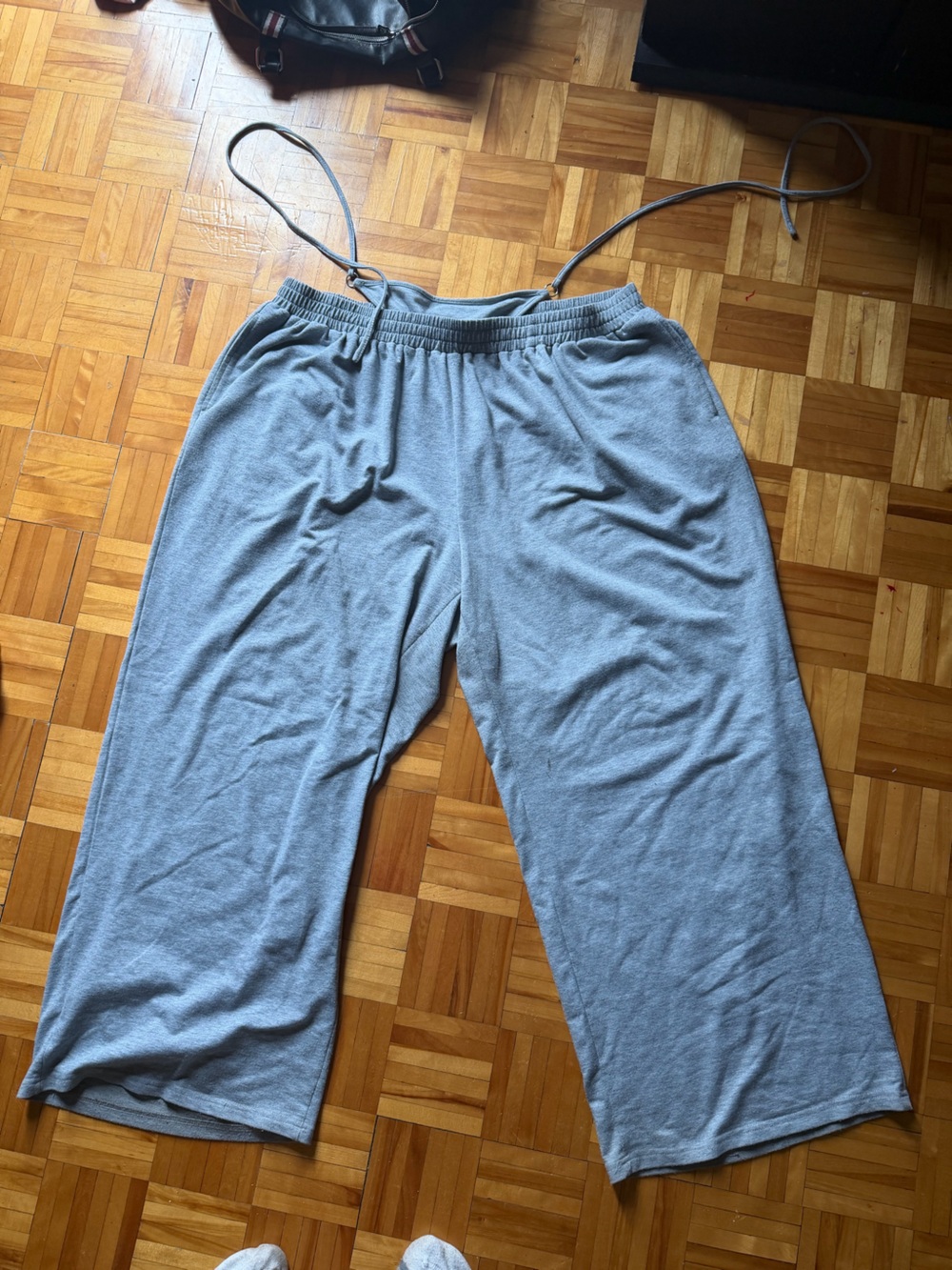 SHEIN Womens'Light Gray Wide Leg Pants